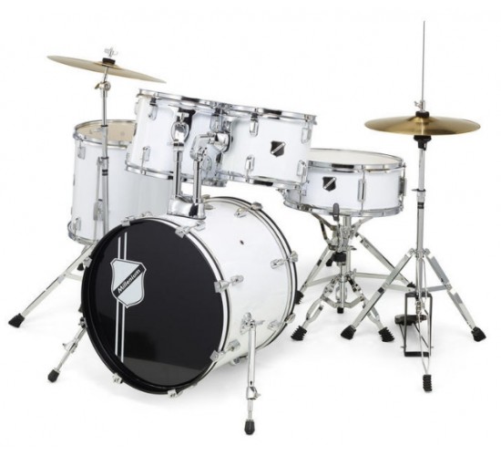 Millenium Focus 18 Drum Set White